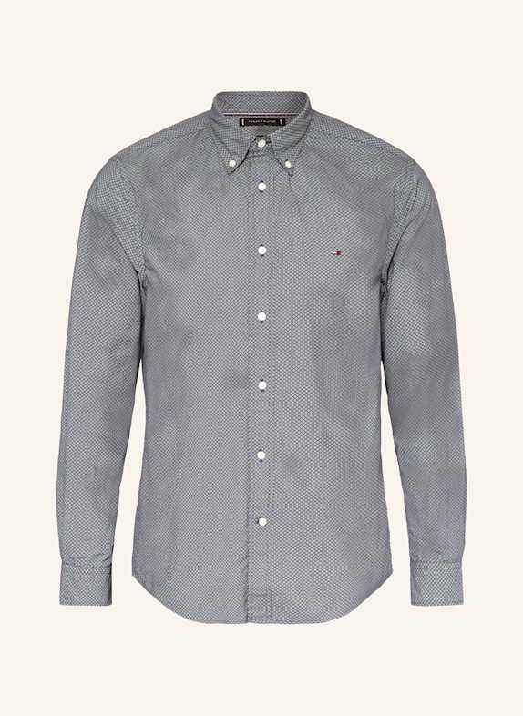 TOMMY HILFIGER Hemd Regular Fit DUNKELBLAU/ WEISS