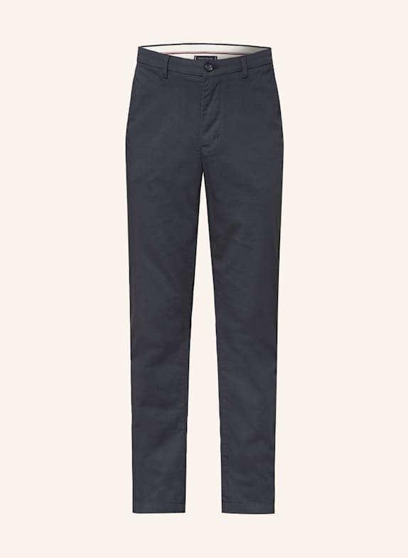 TOMMY HILFIGER Chino Straight Fit DUNKELBLAU/ SCHWARZ
