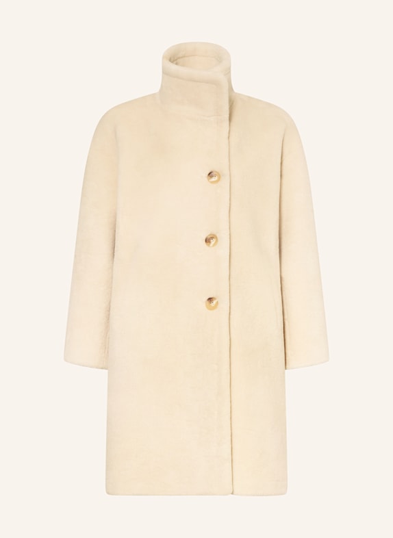RINO & PELLE Kunstfell-Mantel ECRU