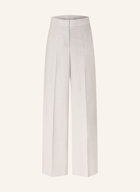 PESERICO Wide leg trousers LIGHT GRAY
