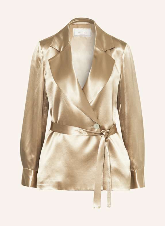 PESERICO Satin blazer BEIGE