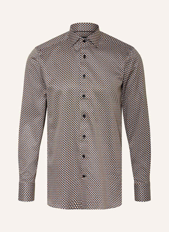 OLYMP SIGNATURE Hemd Signature tailored fit DUNKELBLAU / DUNKELORANGE / ECRU