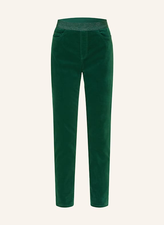 MARC CAIN Bike-Shorts mit mittelhohem Bund für Damen 556 dark jade green