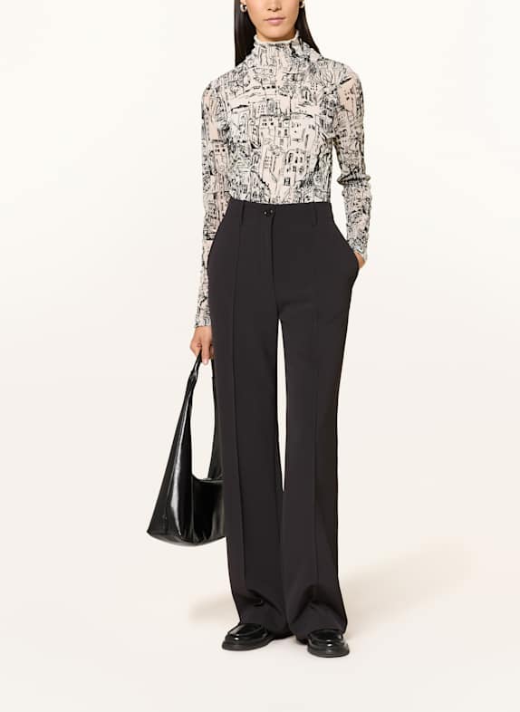 MARC CAIN Longsleeve aus Mesh 182 smoke