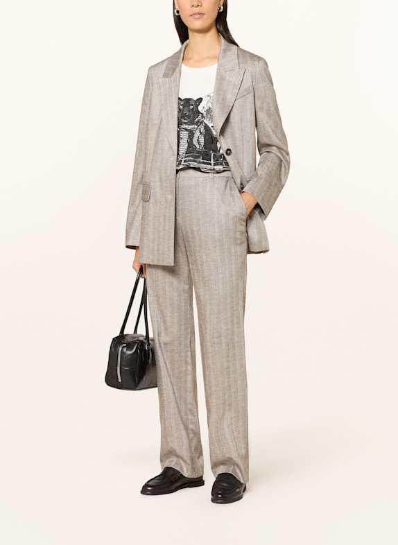 MARC CAIN Hose FENDOU mit Pailletten 836 soft charcoal