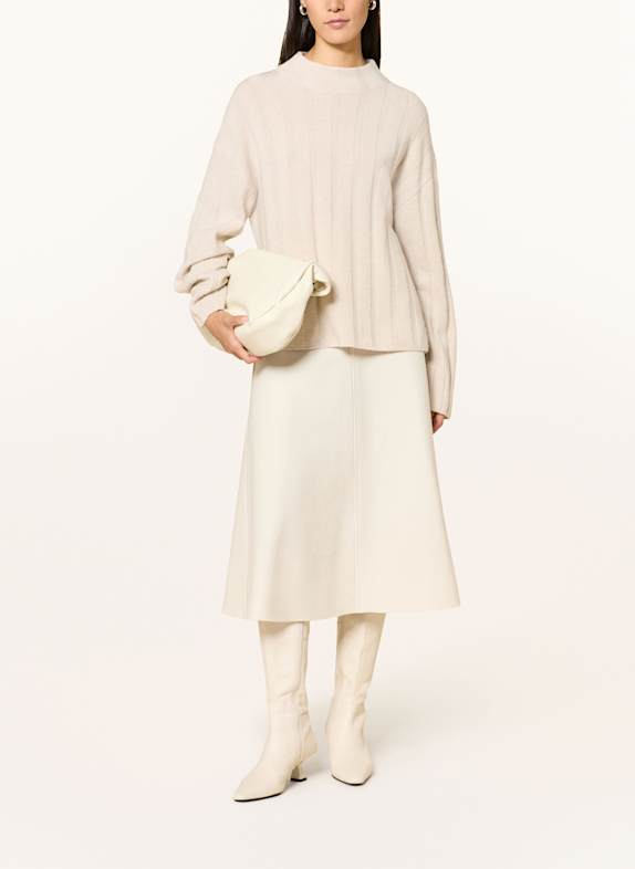 MARC CAIN Sweter z dodatkiem kaszmiru 182 smoke