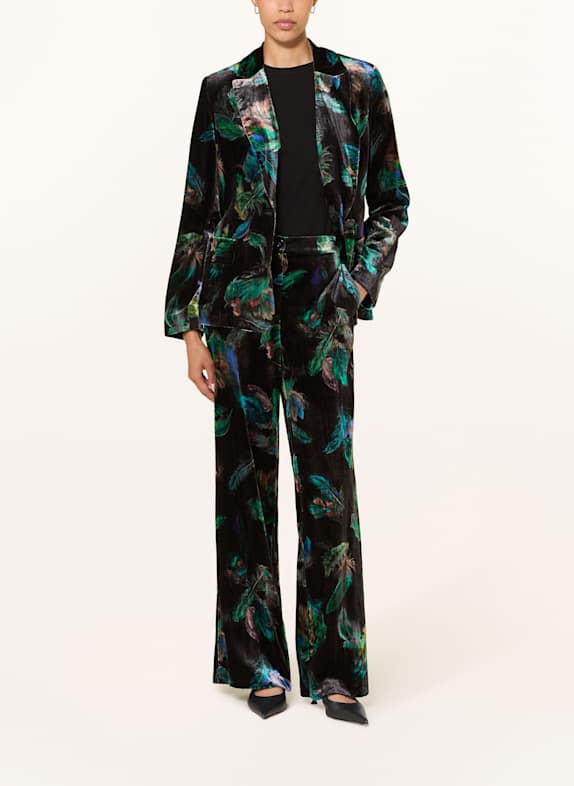 MARC CAIN Marlenehose WARRI aus Samt 556 dark jade green