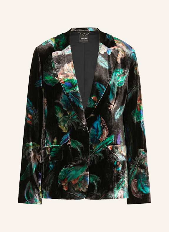 MARC CAIN Velvet blazer 556 dark jade green