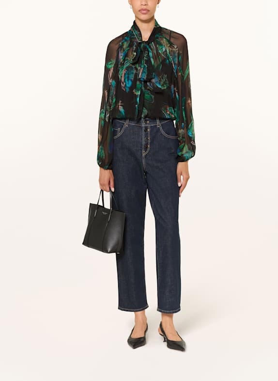 MARC CAIN Schluppenbluse 556 dark jade green