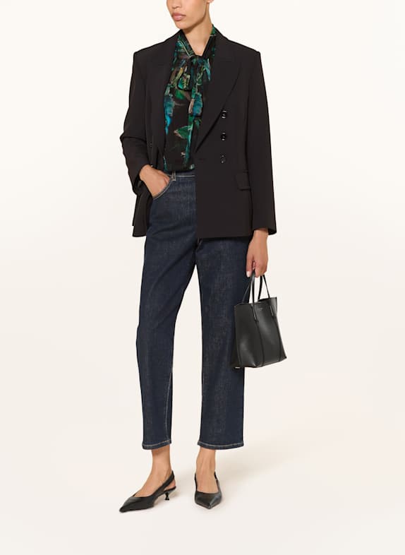 MARC CAIN Mom Jeans mit Schmucksteinen 357 vintage indigo