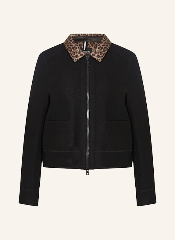 MARC CAIN Boxy jacket 900 BLACK