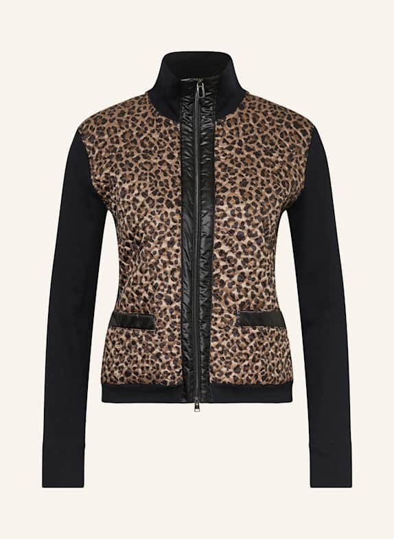 MARC CAIN Kardigan z mieszanki materiałów 900 BLACK