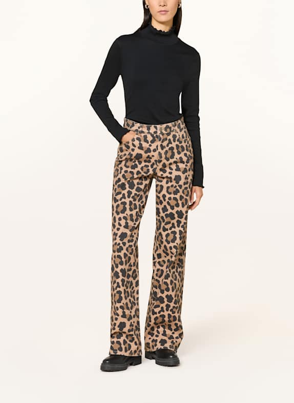 MARC CAIN Wide Leg Jeans WIGAN 624 milk coffee