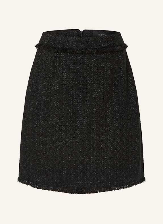 MARC CAIN Bouclé-Rock mit Glitzergarn 900 BLACK