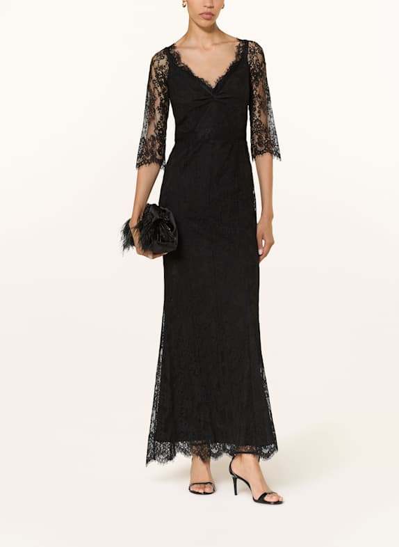 MARC CAIN Abendkleid aus Spitze mit 3/4-Arm 900 BLACK