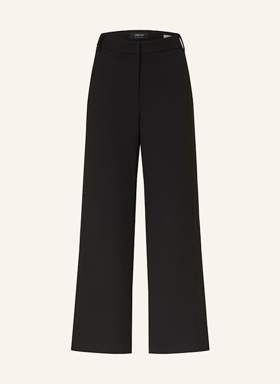 MARC CAIN Wide leg trousers FÉS 900 BLACK
