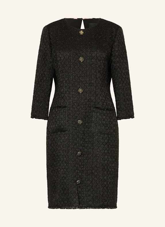 MARC CAIN Bouclé-Kleid mit Glitzergarn und 3/4-Arm 900 BLACK