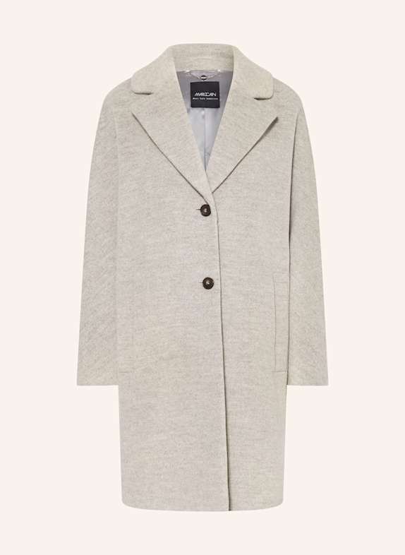 MARC CAIN Płaszcz z dodatkiem alpaki 820 GREY