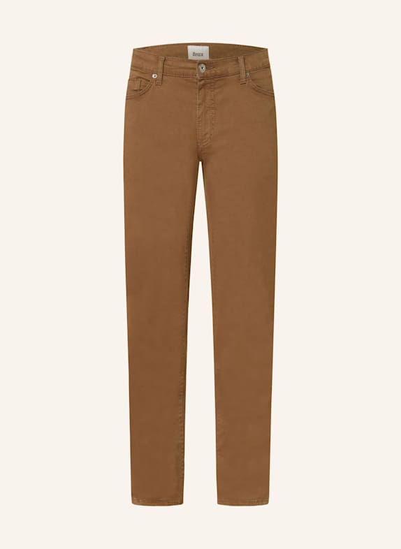 BRAX Spodnie CADIZ straight fit CIEMNOBRĄZOWY