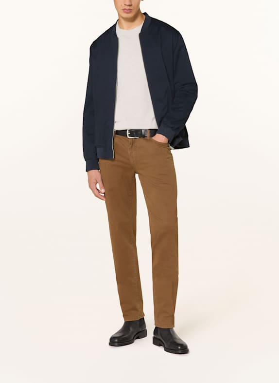 BRAX Byxor CADIZ Straight Fit MÖRKBRUN