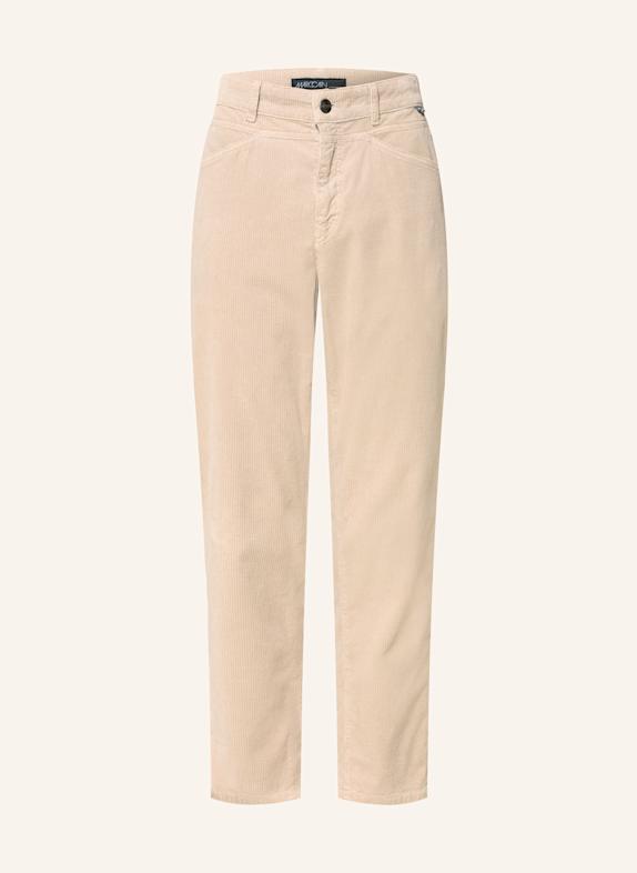 MARC CAIN rIAD 7/8 corduroy trousers 646 warm stone