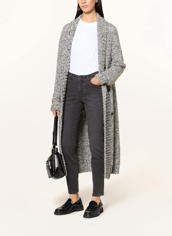 MARC CAIN Skinny Jeans SILVI mit Schmucksteinen 880 anthrazit