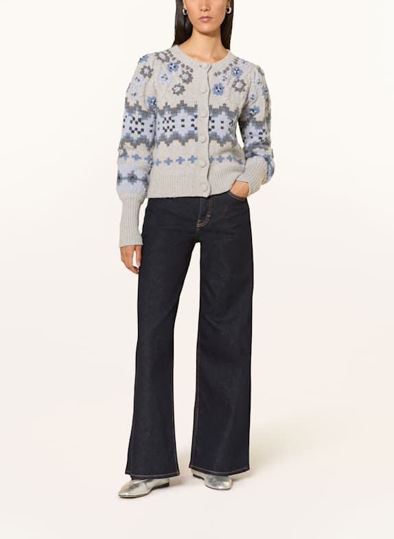 dea kudibal Strickjacke LIVADEA HELLGRAU / BLAU / DUNKELGRAU