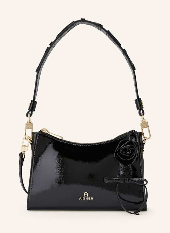 AIGNER Schultertasche BISOU SCHWARZ