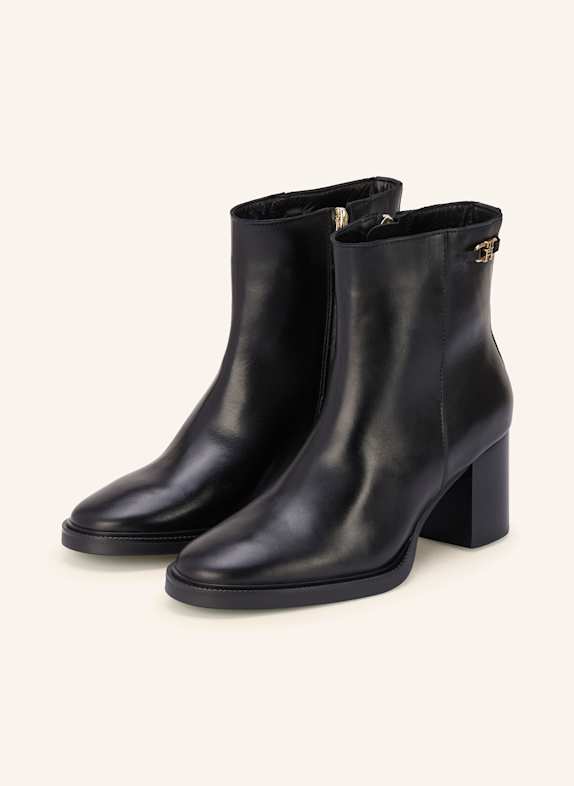 TOMMY HILFIGER Stiefeletten SCHWARZ