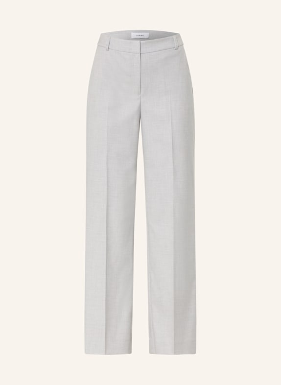 comma Wide leg trousers LIGHT GRAY