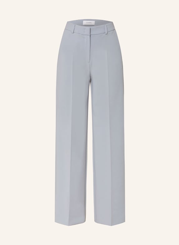 comma Wide leg trousers BLUE GRAY