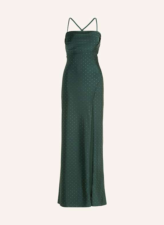 VM Vera Mont Abendkleid mit Cut-outs und Schmucksteinen DUNKELGRÜN/ SILBER