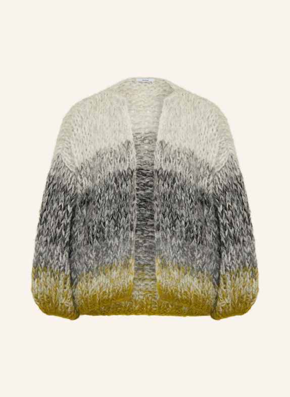 MAIAMI Strickhülle FLEECY aus Alpaka GRAU/ HELLGRAU/ HELLGRÜN