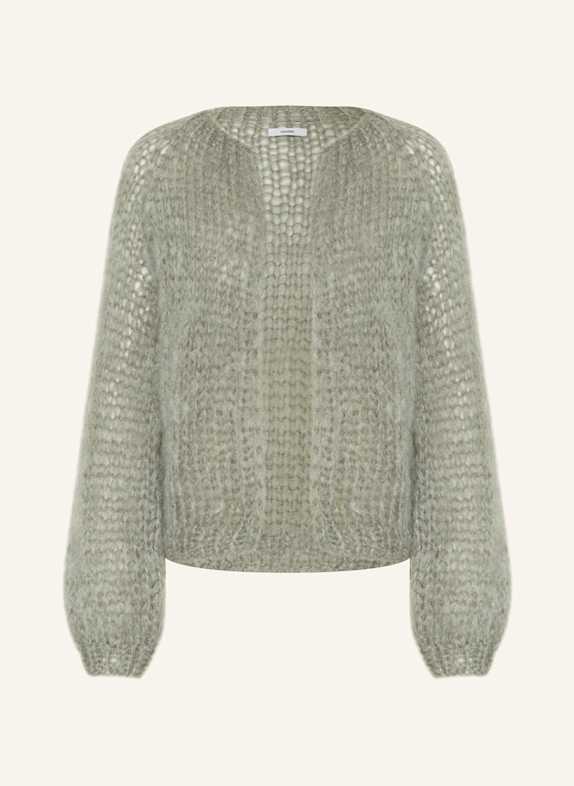 MAIAMI Strickhülle aus Mohair DUNKELGRÜN