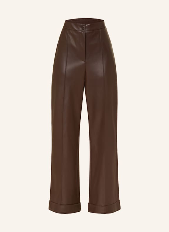 LIU JO Sleeveless dress features a halter neckline with a tassel-tie front and full-button front BROWN