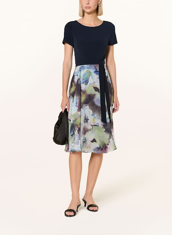 Vera Mont Cocktailkleid im Materialmix DUNKELBLAU/ BLAU/ GRÜN