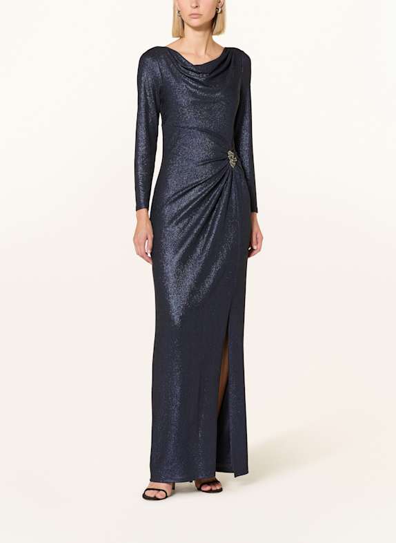 Vera Mont Abendkleid mit Glitzergarn DUNKELBLAU