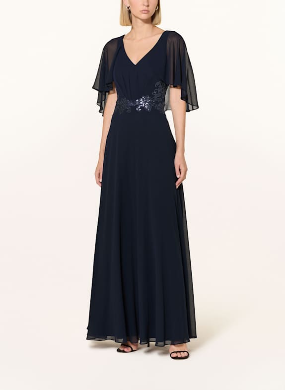 Vera Mont Abendkleid mit Pailletten DUNKELBLAU