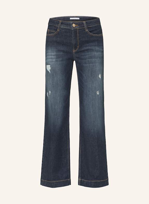 MAC Wide Leg Jeans WIDE mit Schmucksteinen D854 moonlight destroyed