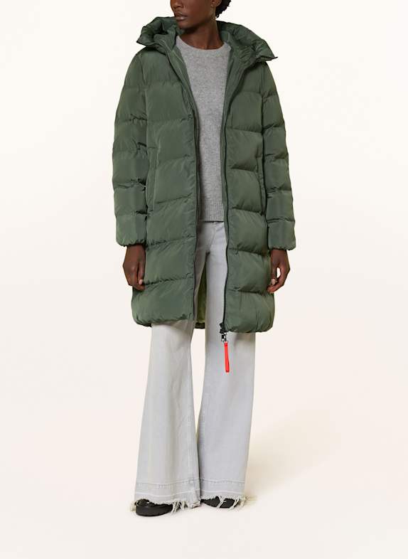 No.1 Como ZERMATT quilted coat GREEN