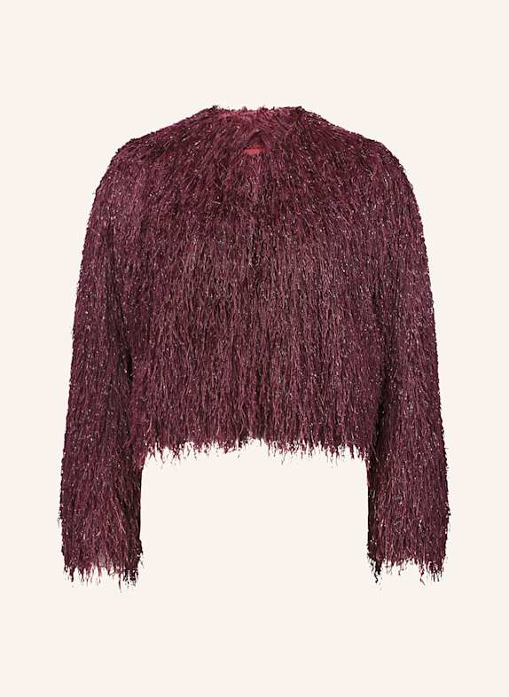 V by Vera Mont Bolero mit Glitzergarn DUNKELROT