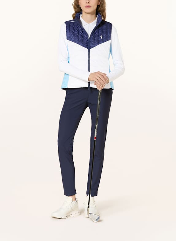 RLX RALPH LAUREN Steppweste zum Wenden WEISS / DUNKELBLAU / HELLBLAU