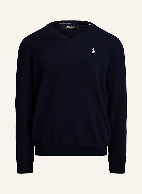 RLX RALPH LAUREN Pullover mit Merinowolle DUNKELBLAU