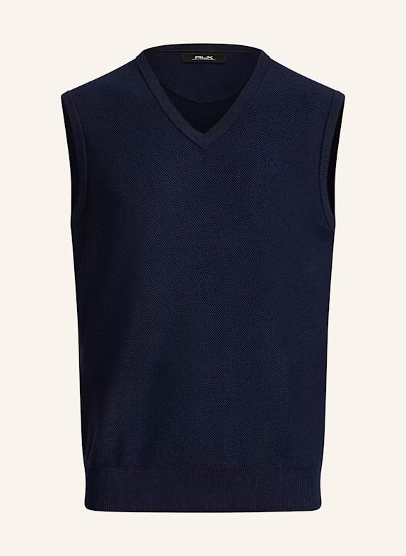 RLX RALPH LAUREN Pullunder mit Merinowolle DUNKELBLAU