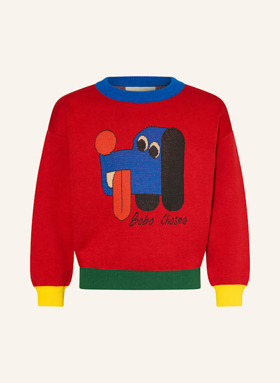 BOBO CHOSES Pullover ROT/ BLAU/ GRÜN