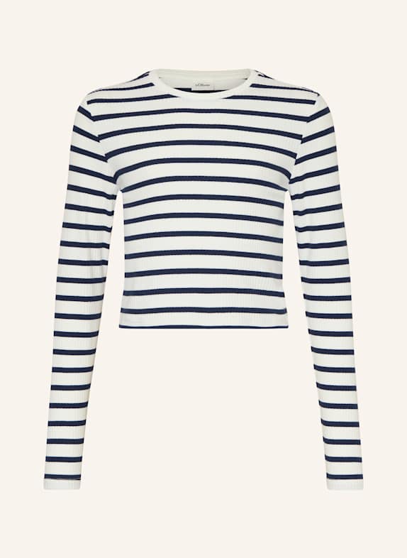 s.Oliver RED Longsleeve WEISS / DUNKELBLAU