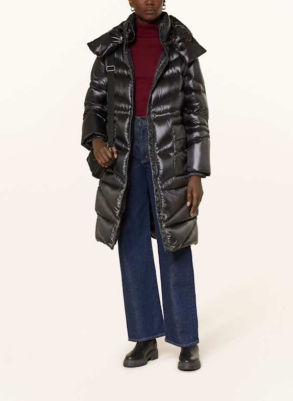 BOGNER Daunenmantel BEATE-D1 mit abnehmbarer Kapuze SCHWARZ