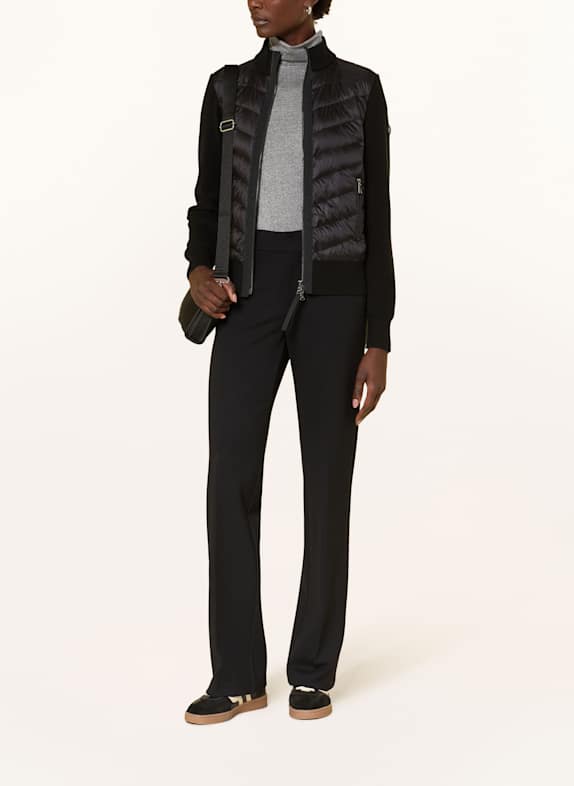 BOGNER ZILLY-D1 down jacket in mixed materials BLACK