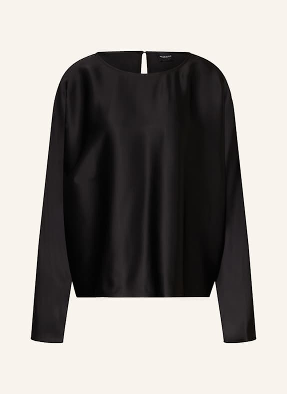 Herskind Blusenshirt CANDY aus Satin SCHWARZ