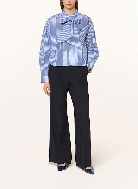 darling harbour Hemdbluse mit abnehmbarer Schluppe blue/ white